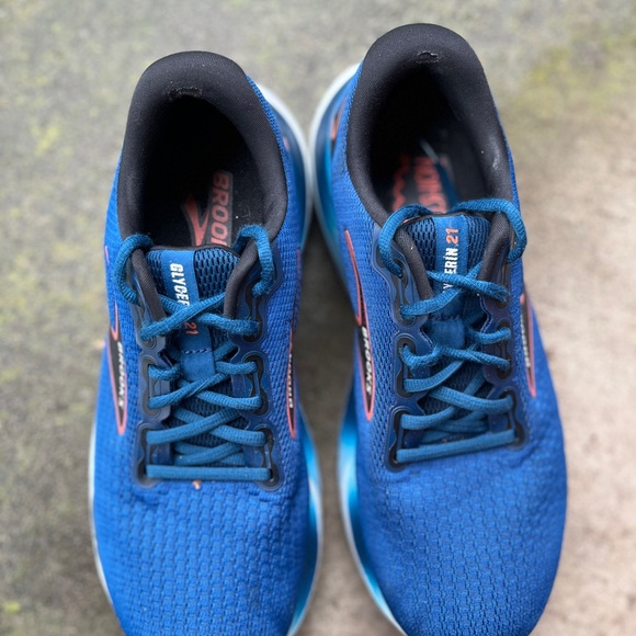 Brooks Glycerin 21 Running Shoes Men’s Sz 10 Blue Black Neutral Cushion - Picture 4 of 9